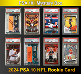 Paquete misterioso de tarjetas de novato de la NFL 2024 calificadas por PSA 10 (Daniels, Nabers, Williams y más) 