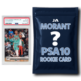Paquete misterioso de tarjetas de baloncesto de novatos calificados PSA 10 de Ja Morant 