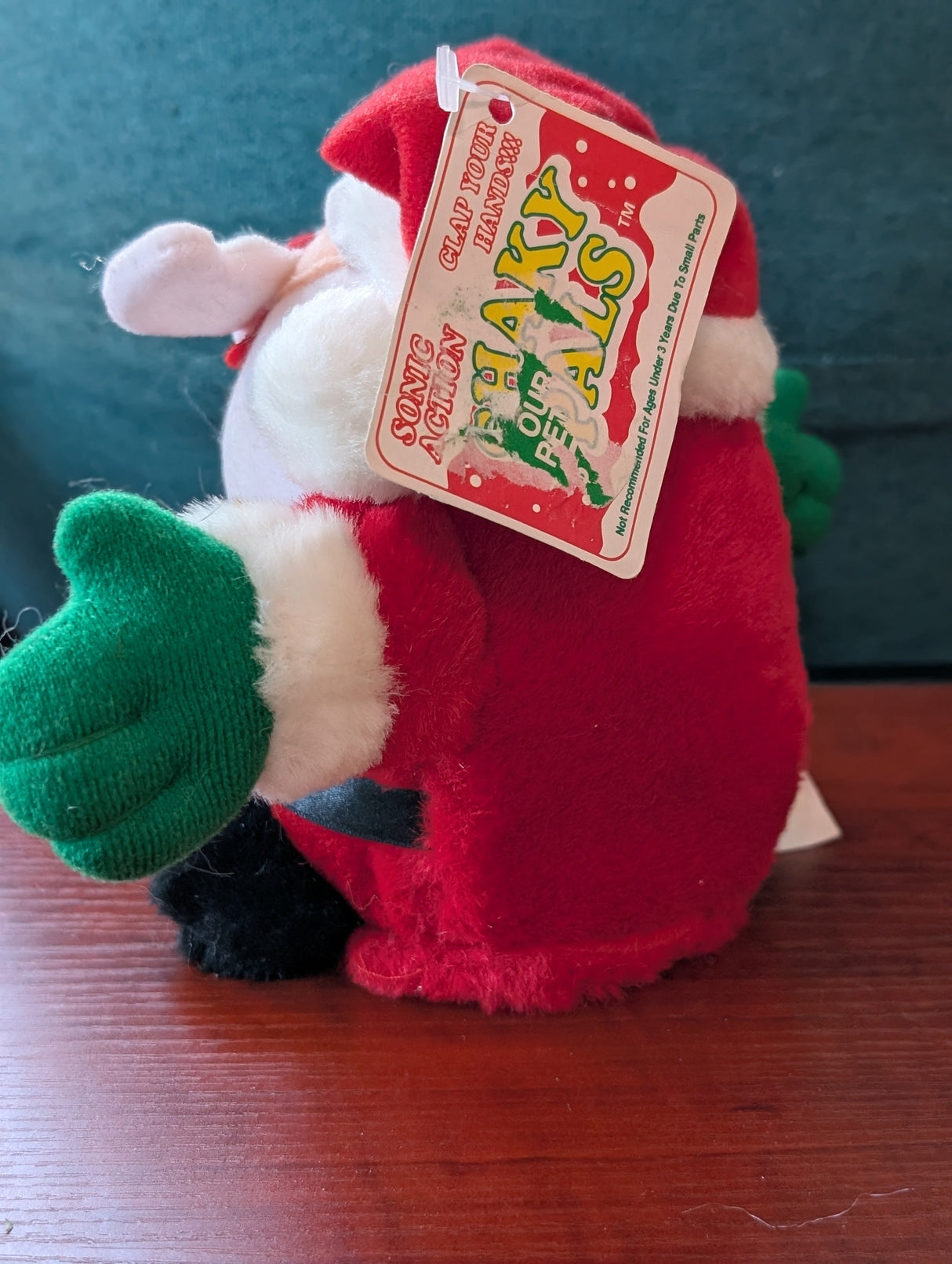 Vintage Sonic Action Shaky Santa Radio Shack Dancing Rings Bell Talks Christmas