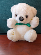 Soft Classics Vintage White Bear Christmas 6"  Toys R Us Plush Stuffed Toy 1993