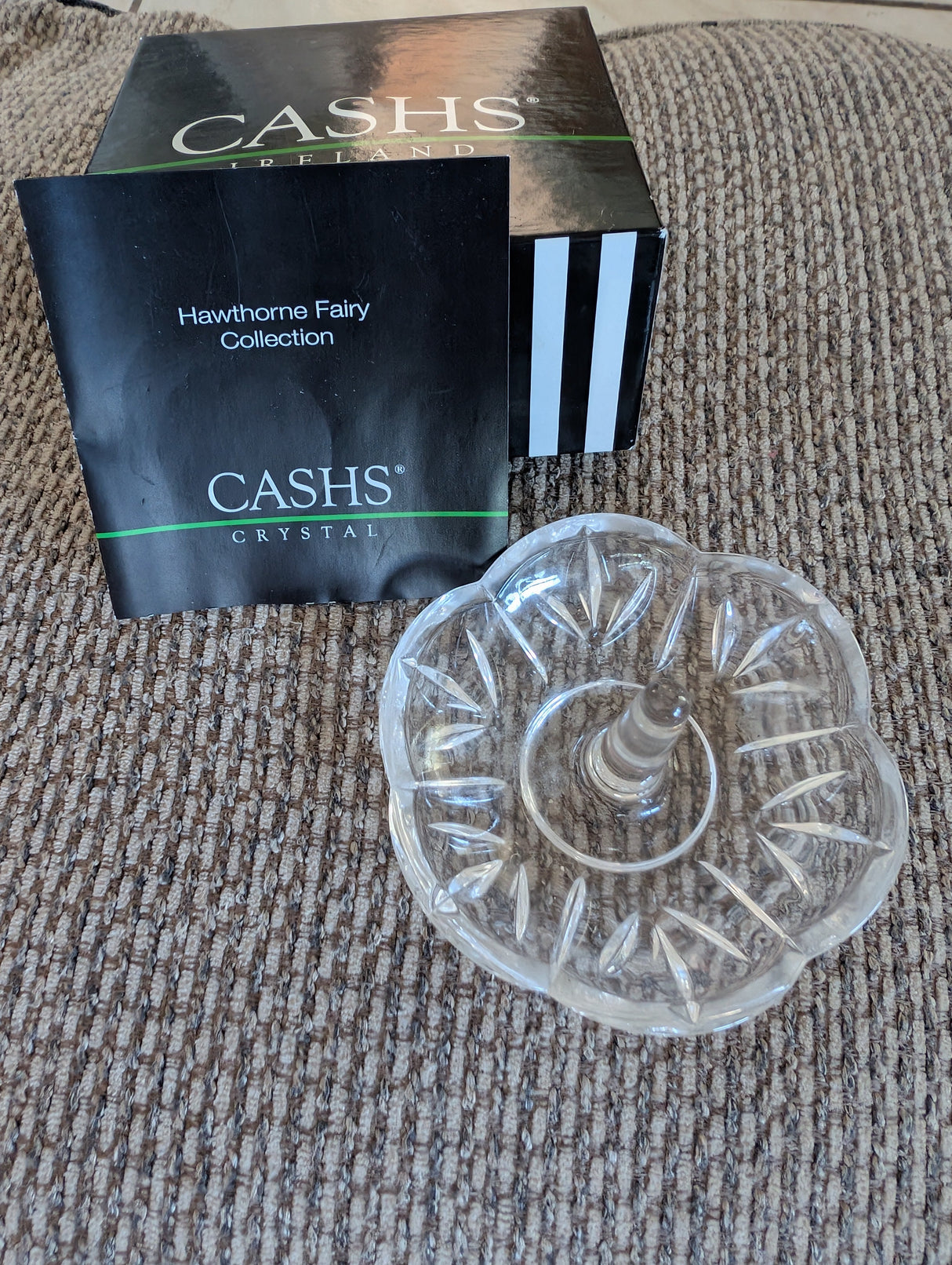 Cashs Crystal Hawthorne Fairy Collection Ring Holder with Box