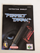 Perfect Dark Video game Instruction Booklet N64