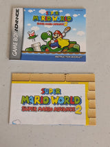 Super Mario World: Super Mario Advance 2 Video game Instruction Booklet and insert Gameboy Advance
