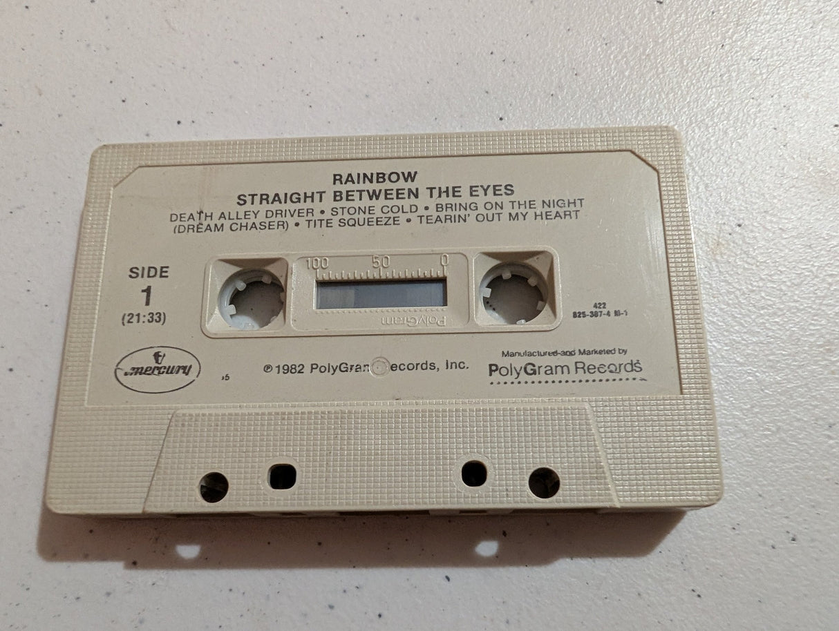 Rainbow Straight Between The Eyes Cassette Tape Album 1982 825 387-4 M1 - cassette only