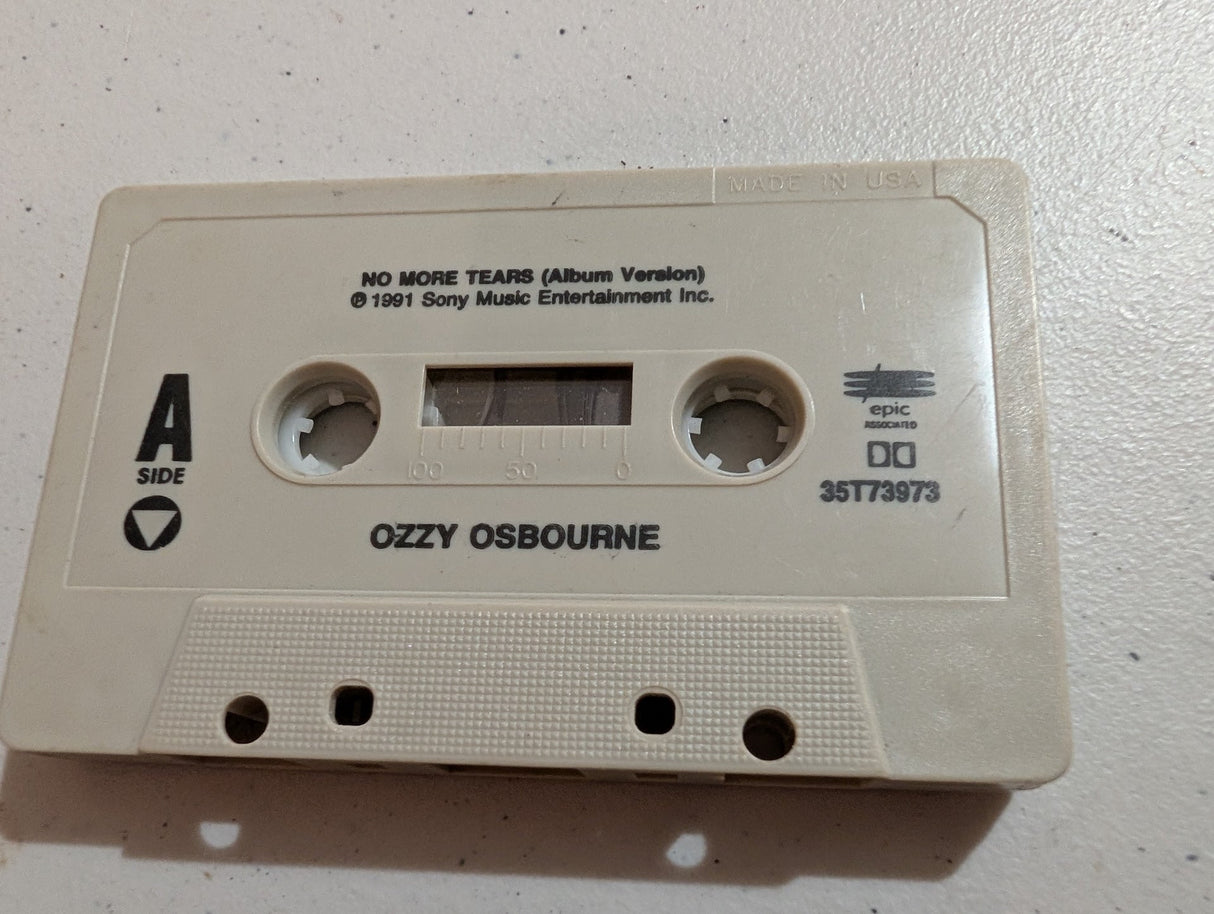 Ozzy Osbourne ‎– No More Tears CASSETTE single - cassette only
