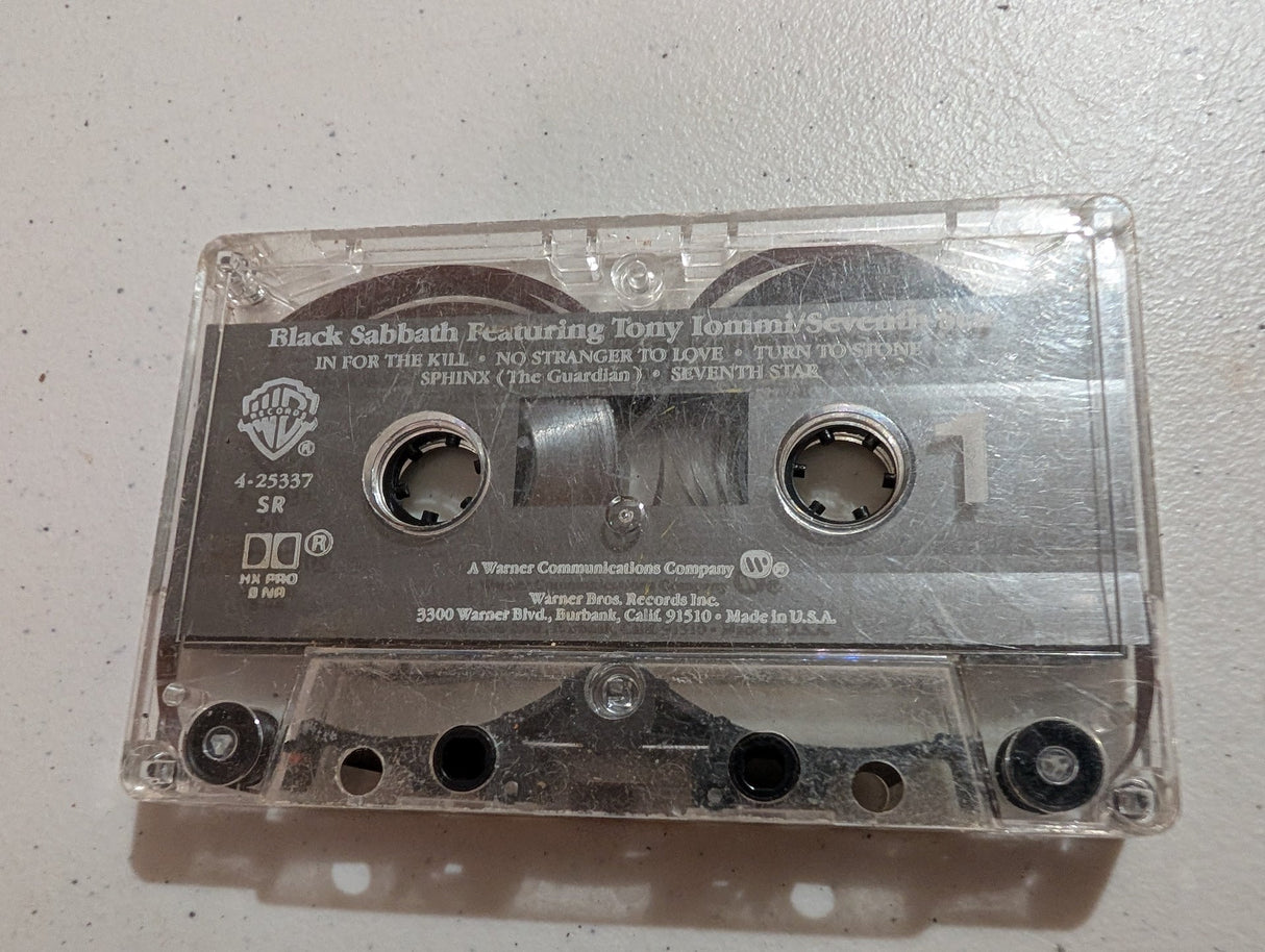 Black Sabbath Featuring Tony Iommi Seventh Star - Cassette Only 1986 Warner