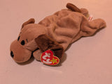 Bones the Dog - Ty Beanie Baby (Brown, 1994, Plush Toy, MWMT, Stuffed Animal, Vintage, Retired, Plushie)
