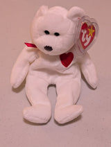 Valentina the Bear - Ty Beanie Baby (White, 1998, Plushie, Toy, Stuffed Animal, MWMT, Vintage, Retired)