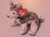 Al-K the Husky - Ty Beanie Baby (Gray, White, 2003, MWMT, Plush, Toy, Stuffed Animal, Vintage, Retired)