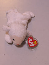 Ewey the Lamb - Ty Beanie Baby (White, 1998, Vintage, MWMT, Plush, Toy, Stuffed Animal, Retired)