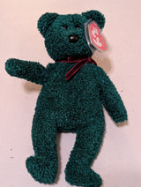 Tinsel the Bear - Ty Beanie Baby (Green, 2002, Vintage, MWMT, Plush, Toy, Stuffed Animal, Retired)
