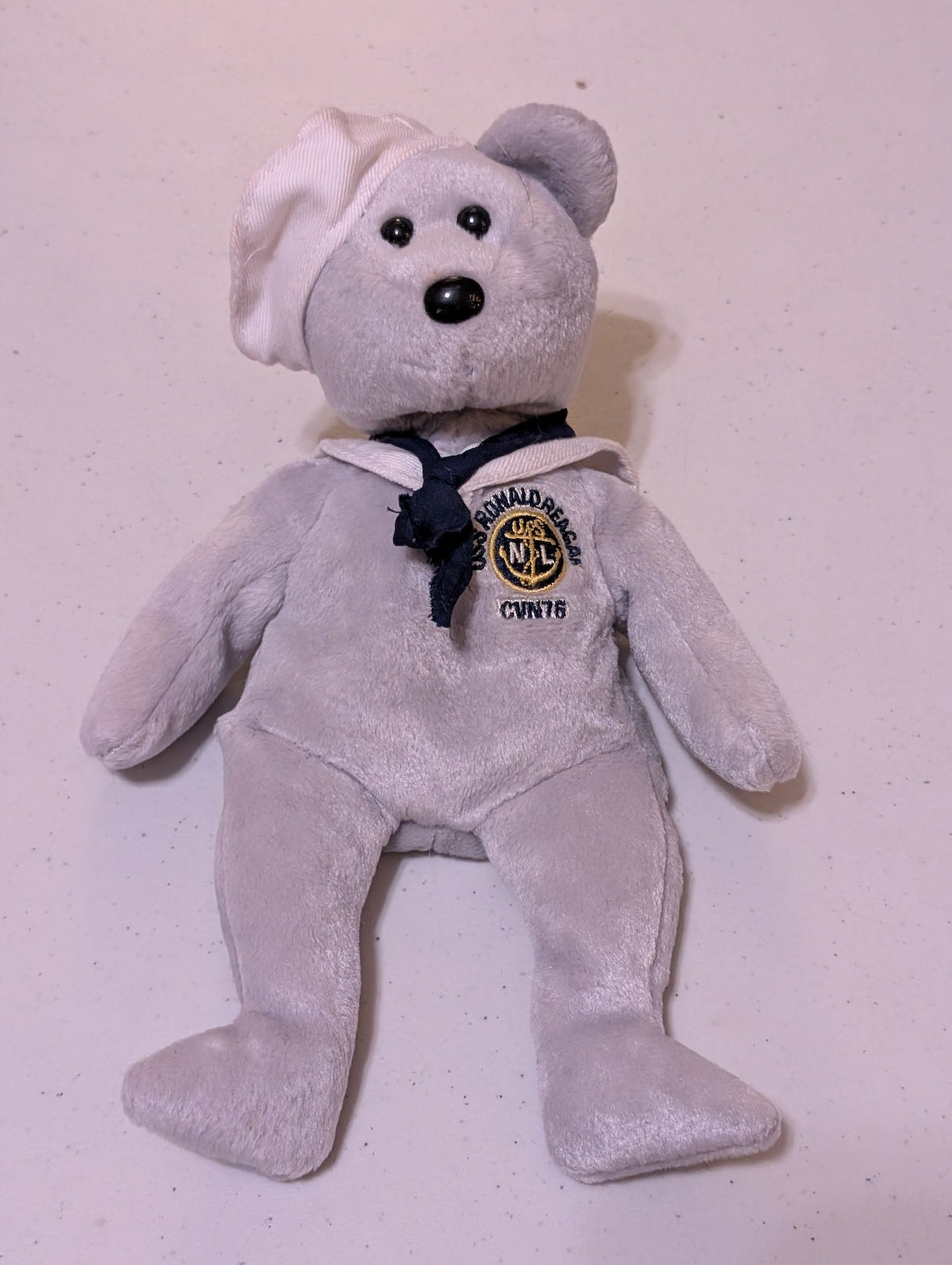 Ronald Reagan USS CVN 76 "Ronnie Beanie Baby - Exclusive to The Reagan Library TY Beanie Baby (Vintage, Retired,VTG, Stuffed Animal, Plush, Toy)