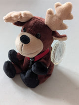 Baltic the Reindeer Sweden #222 1999(Coke, Coca-Cola, Cocoa Cola International, MWMT, Vintage, Retired, with Tag, VTG, Stuffed Animal, Plush, Toy, Bean Bag)