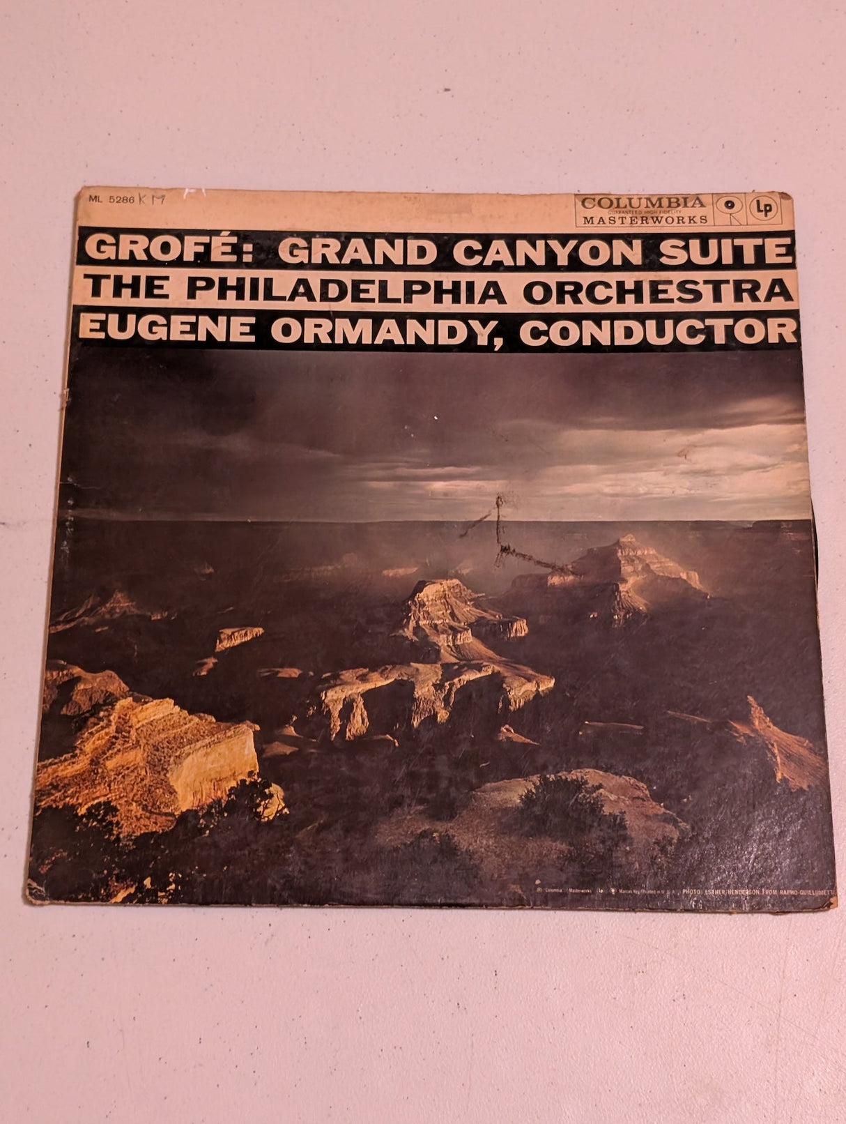 Grofe Grand Canyon Suite Ormandy Columbia MS6003 6-Eye lp Vtg 1958  Masterworks
