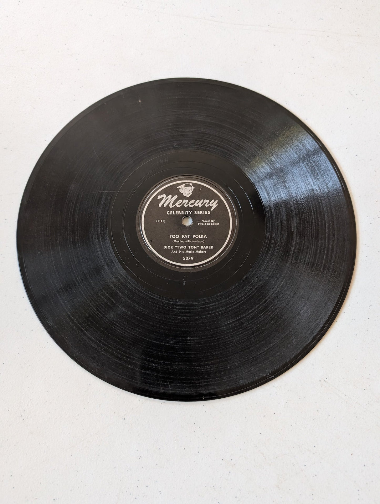 Dick "Two Ton" Baker - Too Fat Polka 78 RPM record