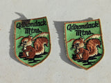 Adirondack Mountains Vintage Souvenir Travel Patch set of two