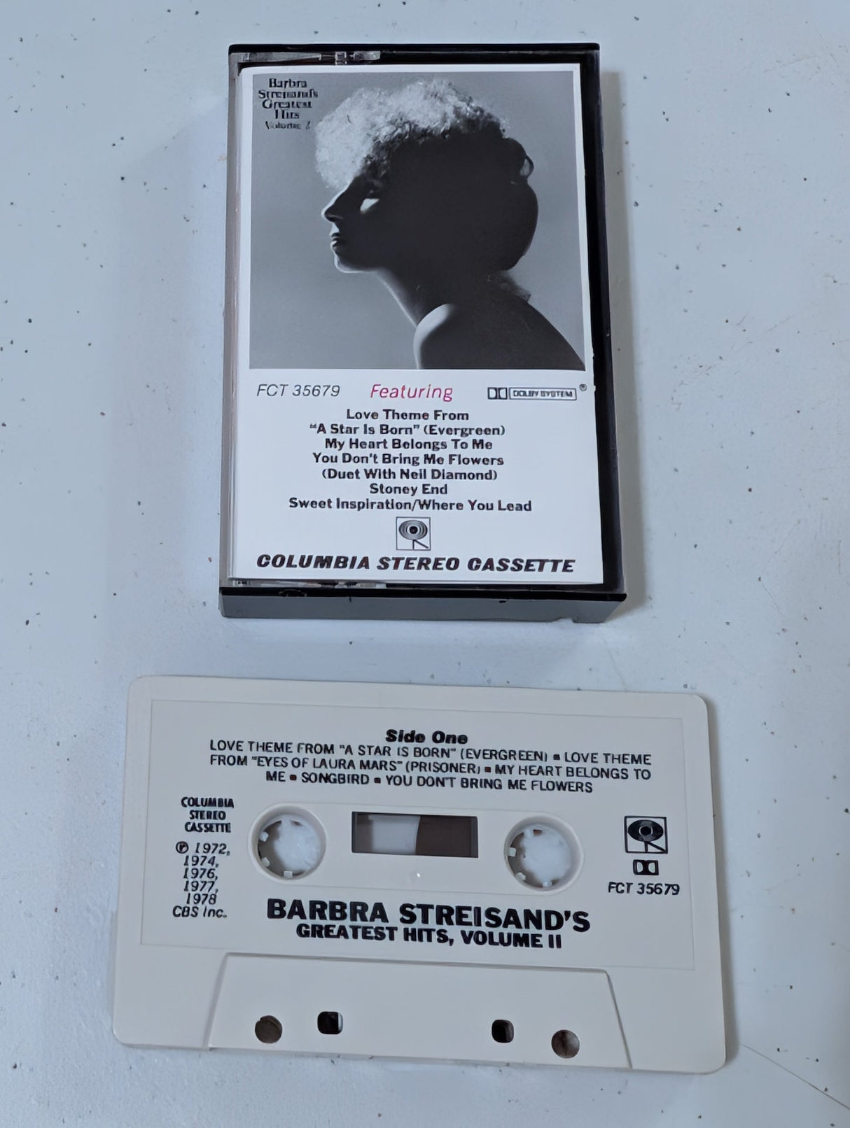 Barbra Streisand - Greatest Hits Volume II (cassette, tape, album, music, vintage, OOP)