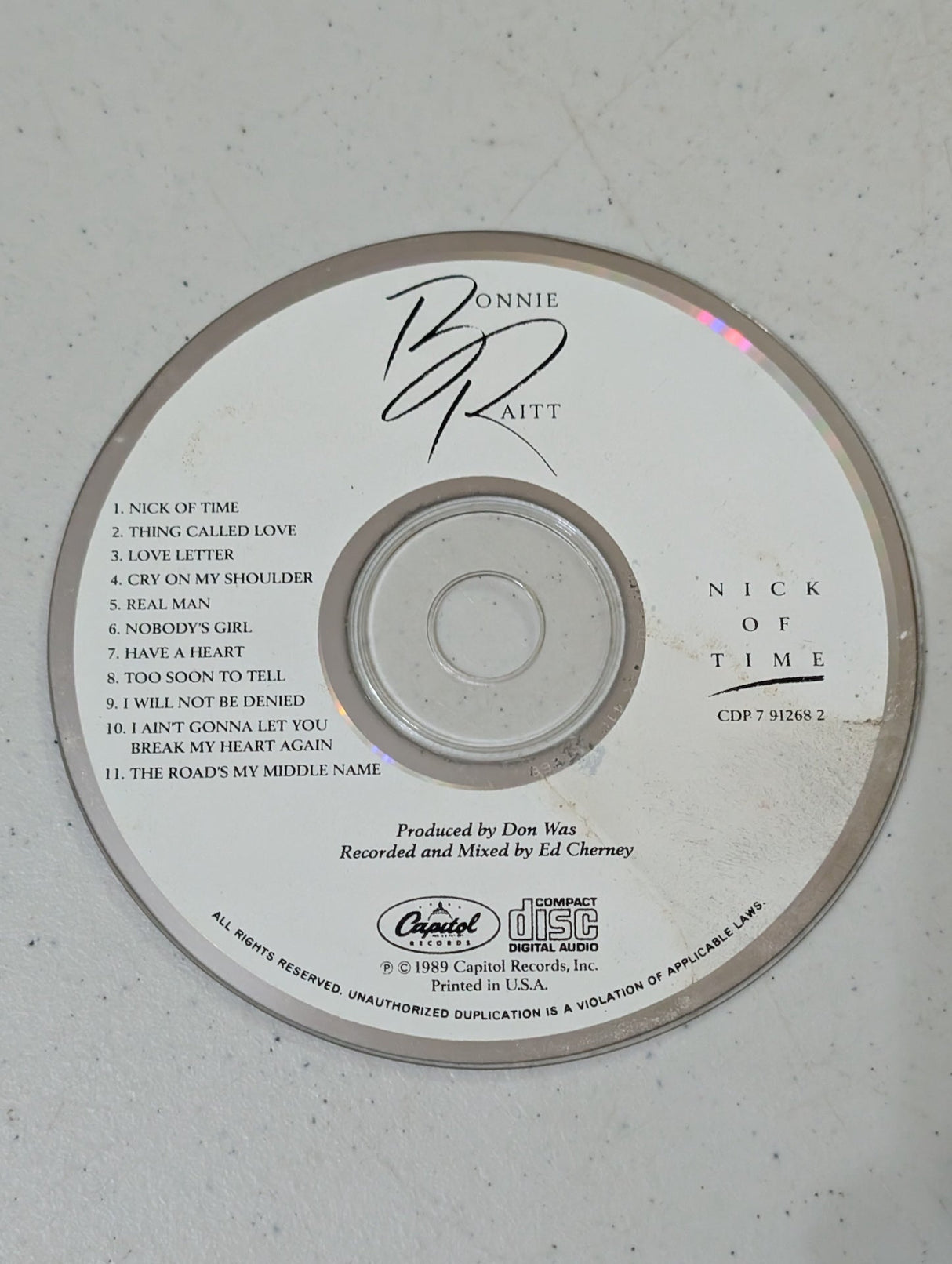 Bonnie Raitt - Nick of Time (Rock, Blues, CD, 1989)