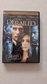 Derailed (DVD, 2005, Unrated) Clive Owen, Jennifer Aniston, Vincent Cassel, with Xzibit and RZA