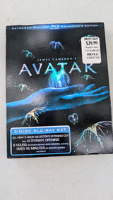 Avatar (Collector's Edition) (3-Disc Blu-ray Set, 2009, PG-13) Sam Worthington, Zoe Saldana, Sigourney Weaver