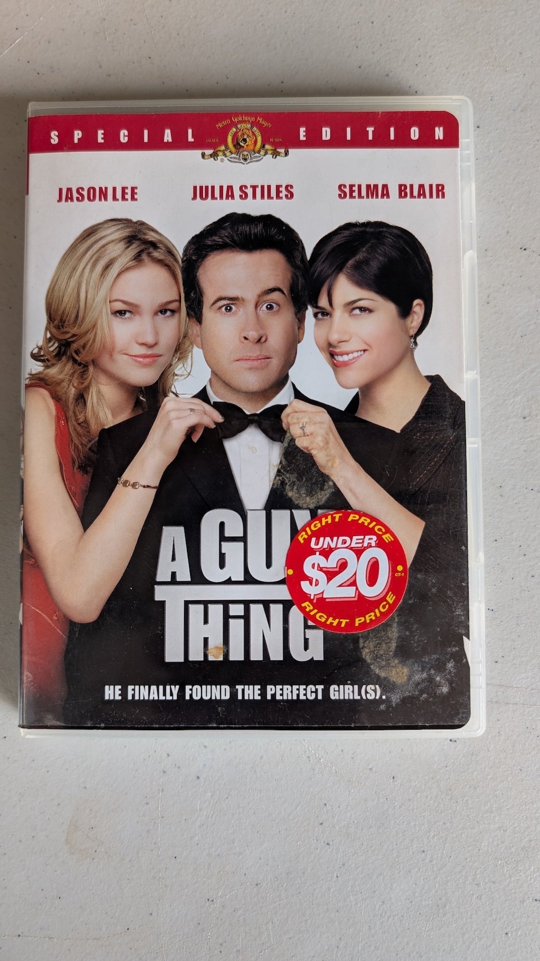 A Guy Thing (DVD, 2003, PG-13) Jason Lee, Julia Stiles, Selma Blair