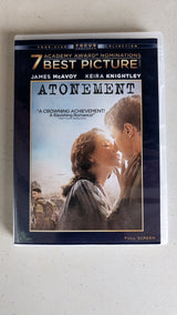 Atonement (DVD, 2007, R) James McAvoy, Keira Knightley, Saoirse Ronan