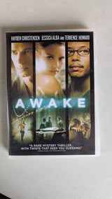 Awake (DVD, 2007, R) Hayden Christensen, Jessica Alba, Terrence Howard