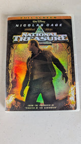 National Treasure (DVD, 2004, PG) Nicolas Cage, Diane Kruger, Justin Bartha