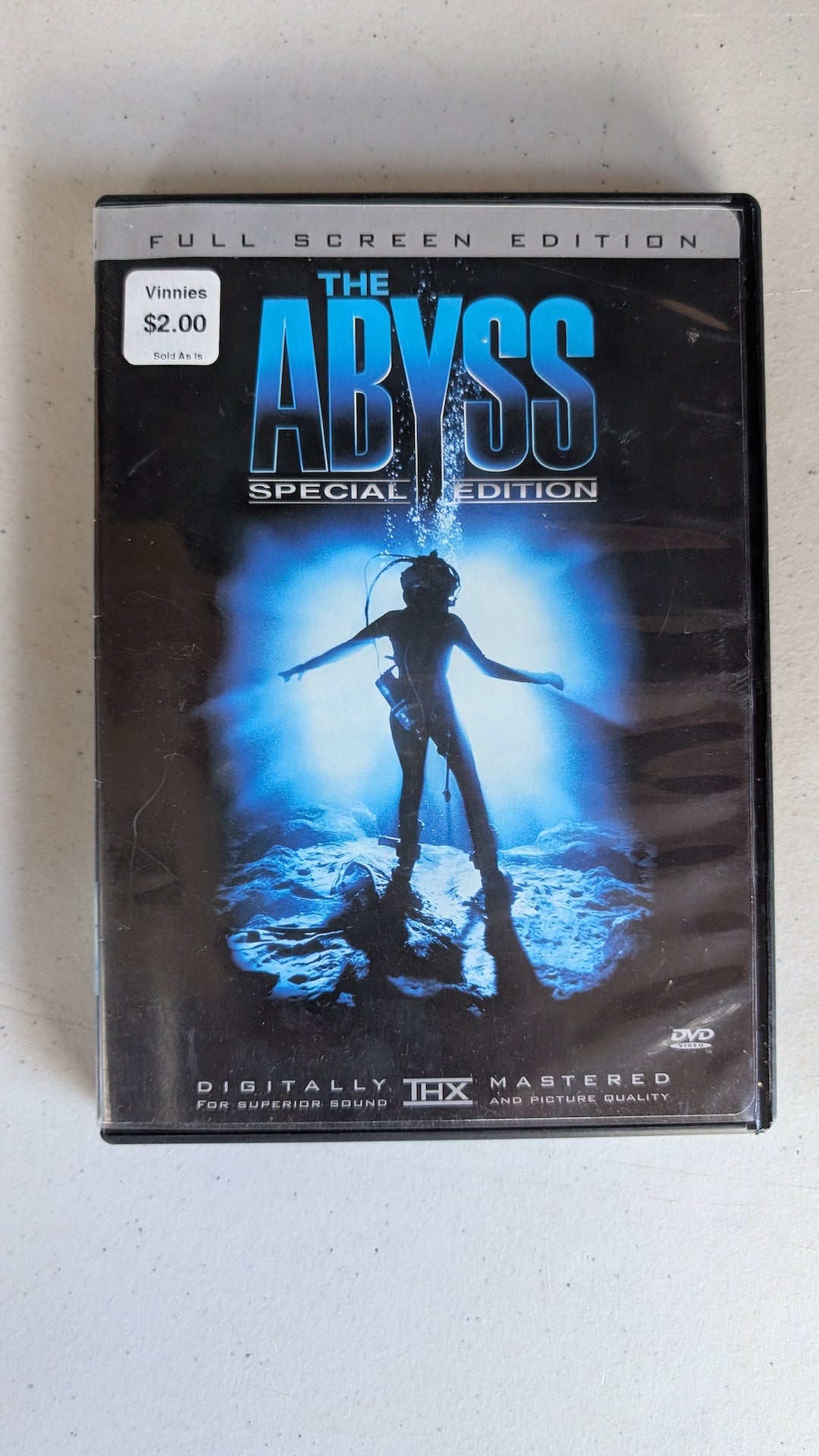 The Abyss (DVD, 1989, PG-13) Ed Harris, Mary Elizabeth Mastrantonio, Michael Biehn
