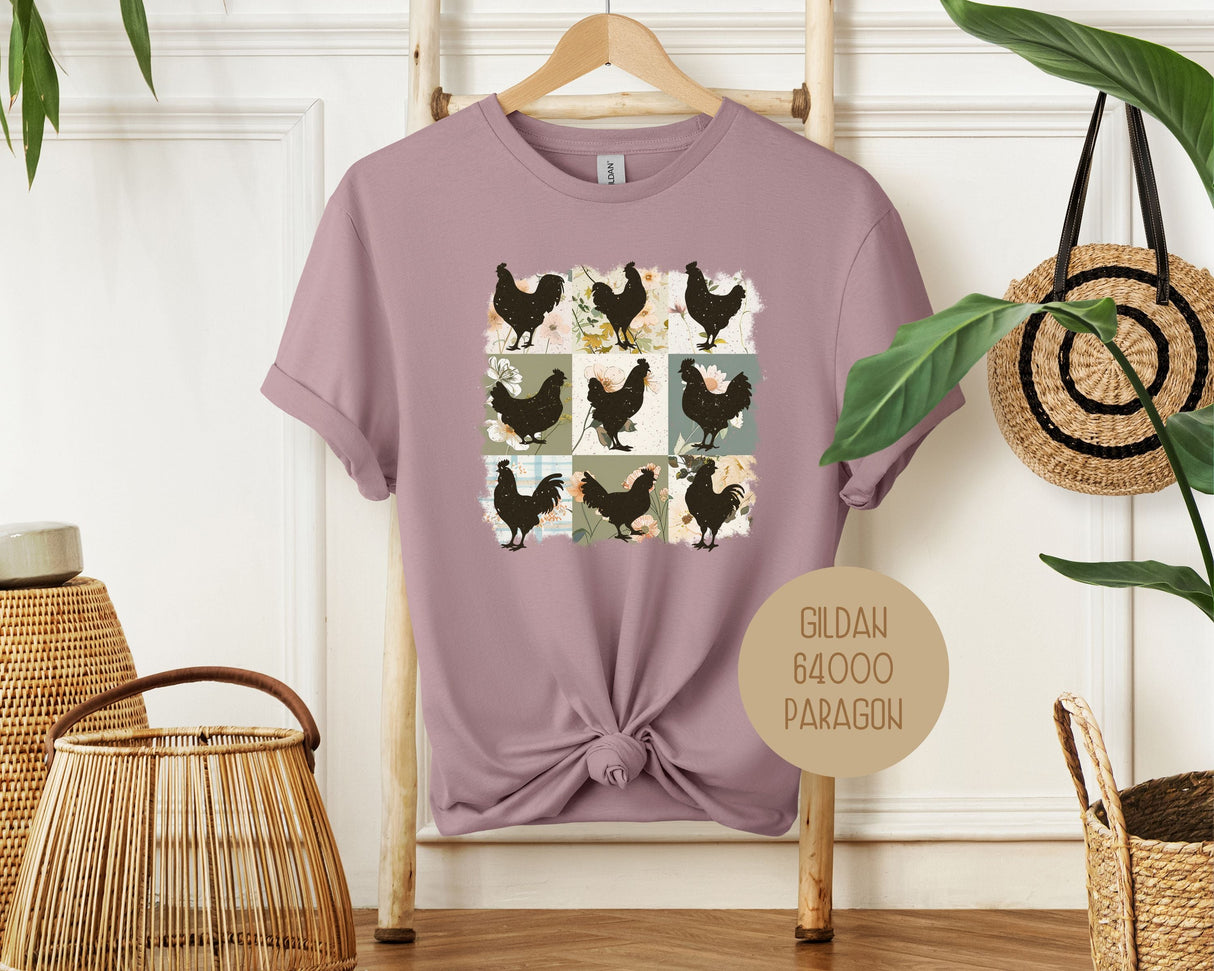 Cute Boho Chickens Shirt-8