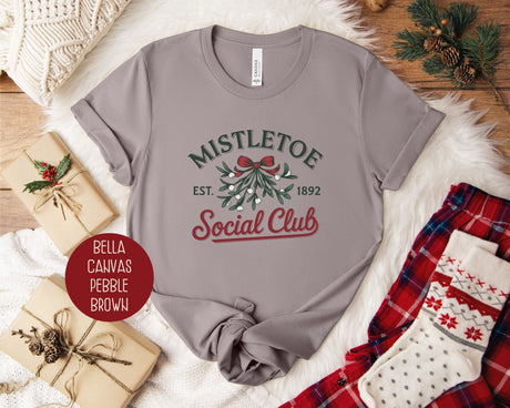 Mistletoe Social Club Christmas Shirt-0