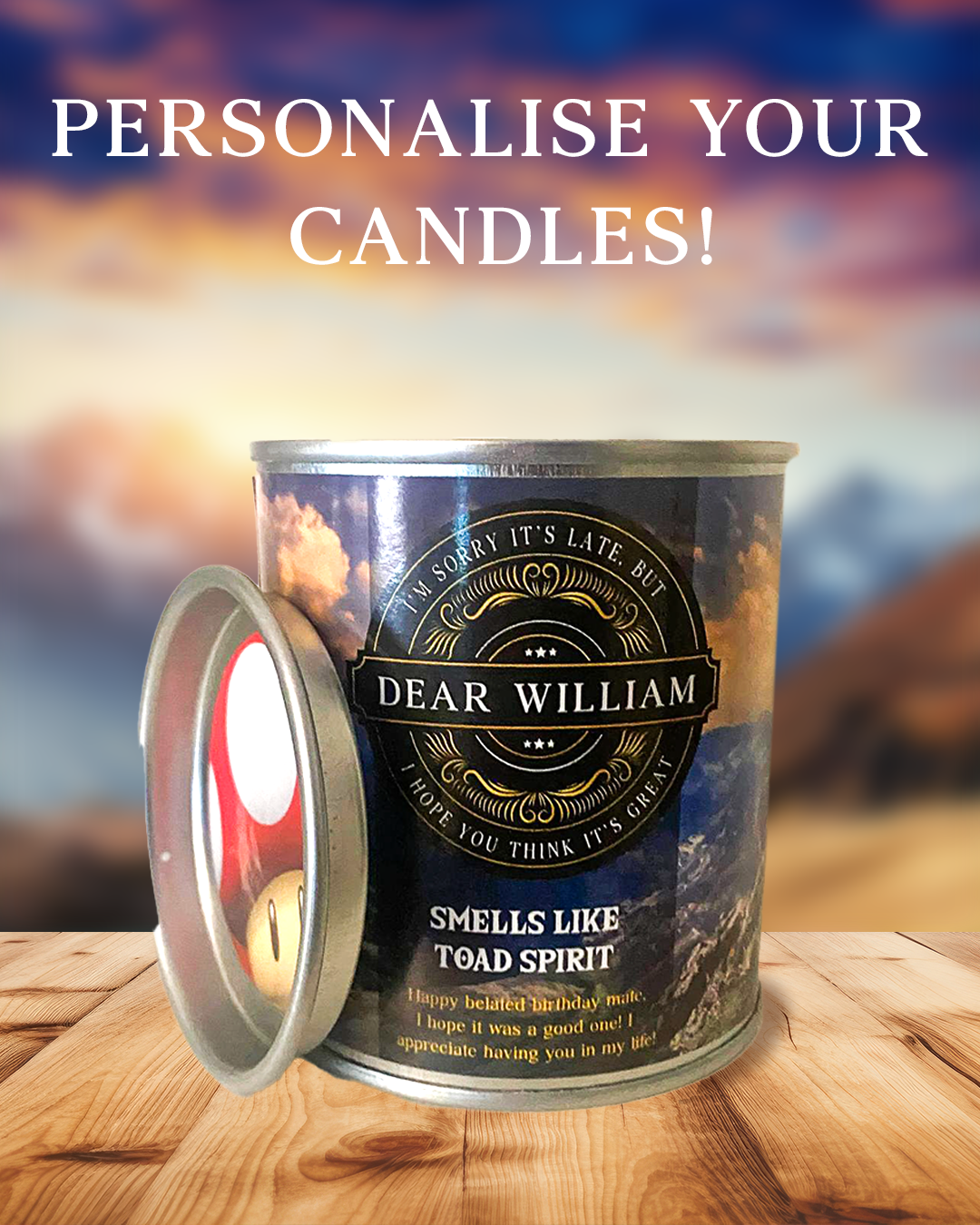Personalised Candle Gift Service