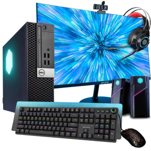 Dell Prebuilt RGB Gaming Desktop Computer | Core i5 + GeForce GT 1030 2GB GPU | 1080p Gaming PC | 16GB DDR4 RAM | 500GB SSD | Wi-Fi 5G + Bluetooth | Windows 10 Pro Renewed - Lootquake