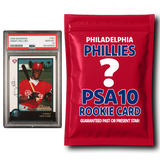 Paquete misterioso de tarjetas de novato calificadas de los Philadelphia Phillies PSA 10