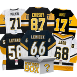 Autographed/Signed Pittsburgh Hockey Jersey Mystery Box with PSA JSA or Beckett COA