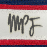 Camiseta de baloncesto azul oscuro de Denver, enmarcada, autografiada y firmada por Michael Porter Jr., 35 x 39, con certificado de autenticidad (PSA/DNA)