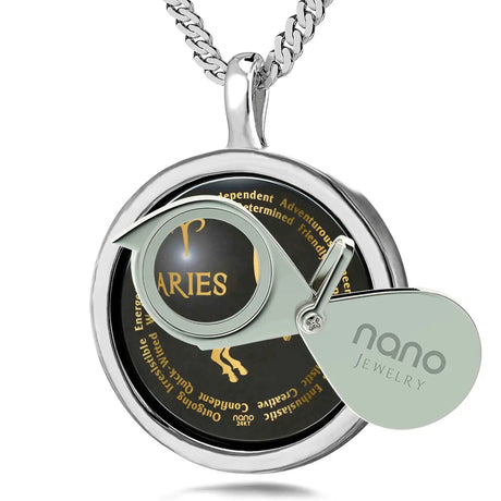 Aries Necklaces for Lovers of the Zodiac 24k Gold Inscribed - Lootquake