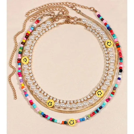 Acrylic Fruit Heart Beads Chain Necklaces - Lootquake