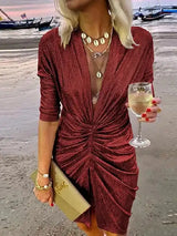 Casual Solid Bodycon Dresses - Lootquake