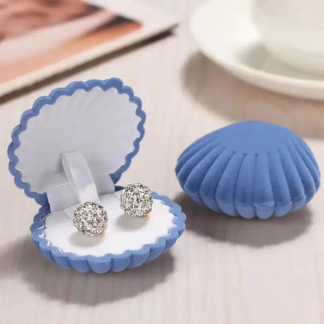Shell Shaped Jewelry Box for Earrings and Necklaces - Lootquake