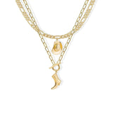 MIFYNN Cowboy Boot Necklace for Women Cowgirl Boot Hat Necklaces 14K Gold Layered Hat Boot Pendant Necklaces Western Country Jewelry Gifts(Gold 1) - Lootquake