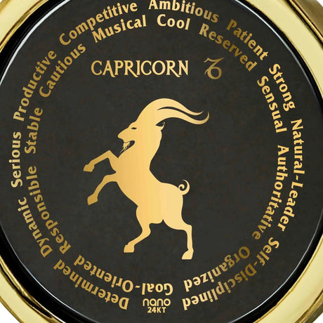 Capricorn Necklaces for Lovers of the Zodiac 24k Gold Inscribed - Lootquake