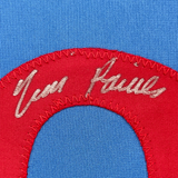 Camiseta de béisbol azul de Montreal, enmarcada, autografiada y firmada por Tim Raines, 35 x 39, JSA COA