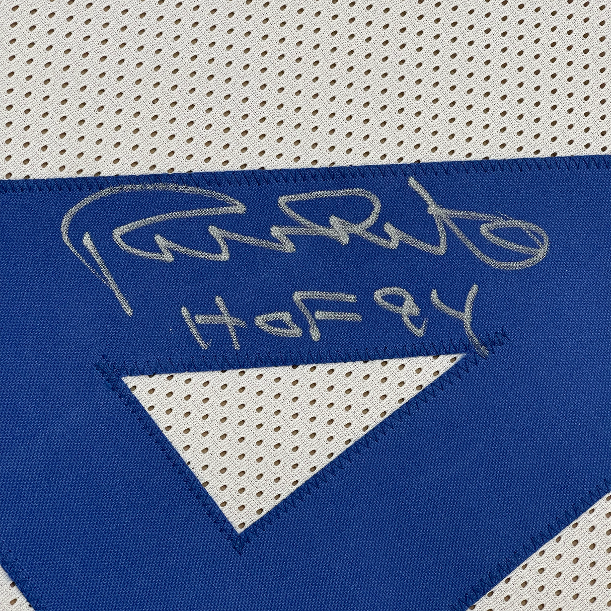 Camiseta de fútbol americano Dallas White enmarcada, autografiada y firmada por Randy White, HOF 94, 35 x 39, JSA COA