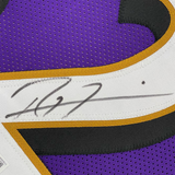 Camiseta de fútbol americano de Baltimore, morada, enmarcada, autografiada y firmada por Ray Lewis, 35 x 39, PSA/CÓDIGO DE AUTÉNTICO/ADN