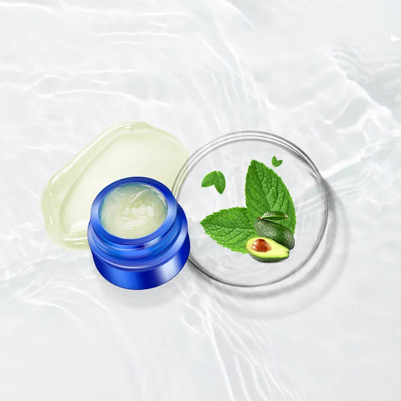 Mascarilla de aceite para aclarar la melanina con bálsamo labial de aloe vera