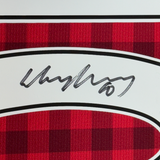 Camiseta de fútbol a cuadros roja del Manchester United, enmarcada, autografiada y firmada por Wayne Rooney, 35 x 39, Beckett BAS COA