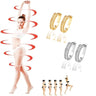 2 Pairs Lymphvity Therapy Earrings For Women Histone Lymphatic Germanium Earrings Earrings Lymphatic Acupuncture Earrings Lymph Drainage Earrings Jewelry Gifts (Gold+Silver) - Lootquake