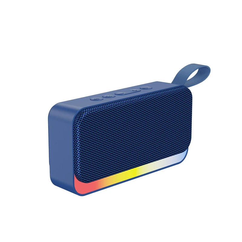 Altavoz Bluetooth Xiaomi portátil inalámbrico con inserción de tarjeta, memoria USB, luz RGB, regalo, pequeño altavoz de tela (2025)