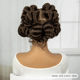 613 Blonde Short Bantu Knotless Braids Wig | Handmade Full Lace | Baby Hair